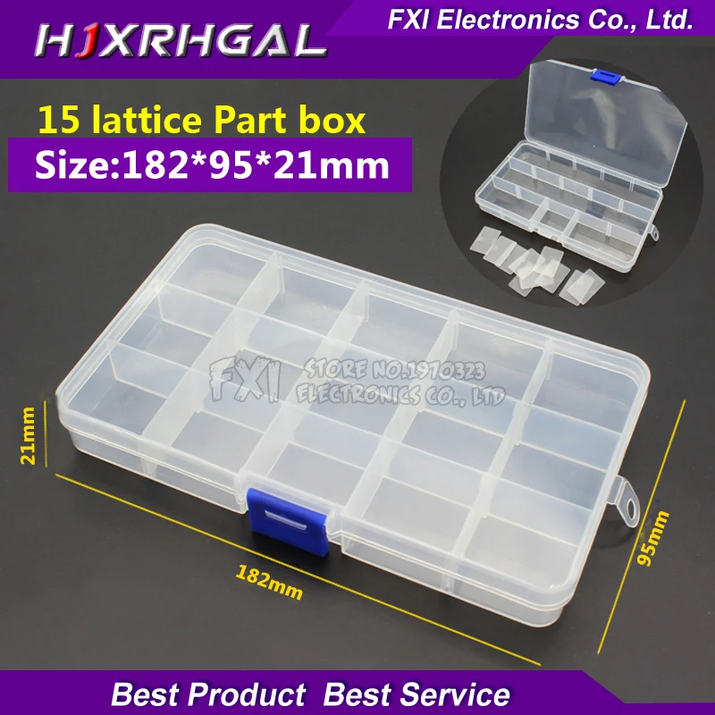 10/15/24 Grids Tools Packaging Box Portable Practical Electronic Components Storage box / Part box / Tool box /