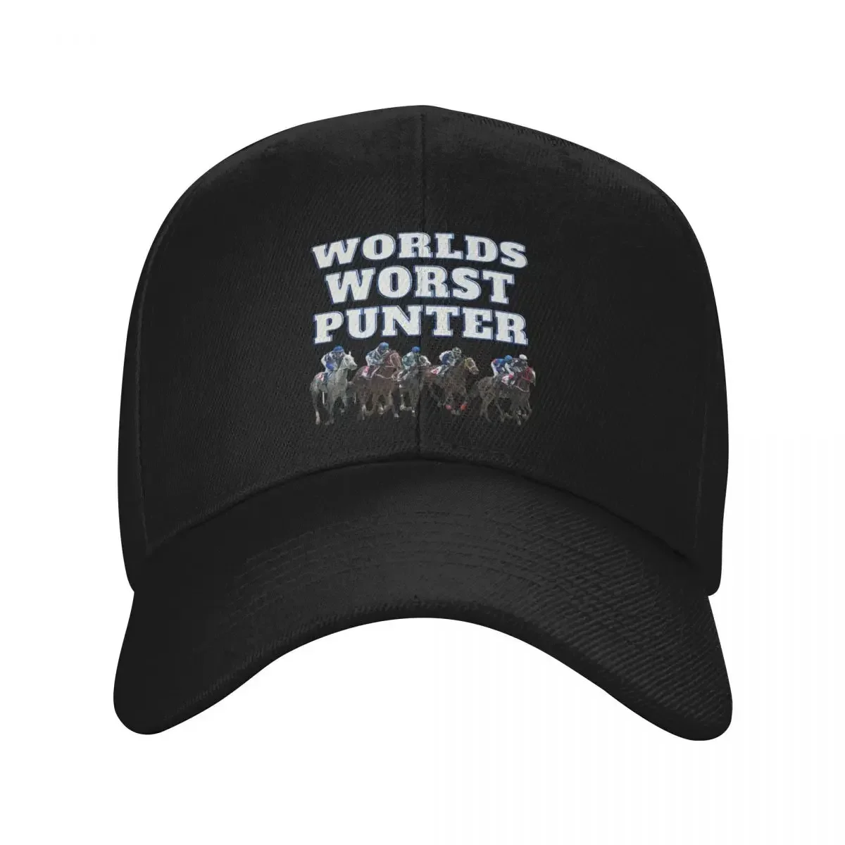 Worlds worst punter - horse racing bet Baseball Cap cute fun hats Funny hats Hats For Men Women's