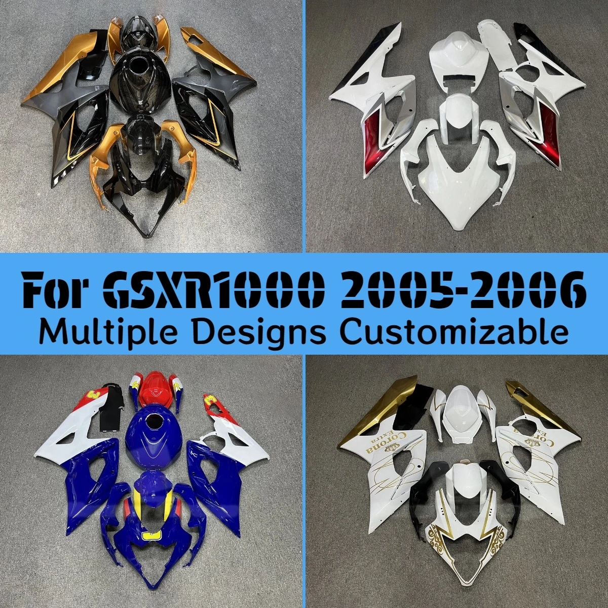 GSXR 1000 2005 2006 Motorcycle Fairing Set for GSXR1000 05 06 ZXMT Injection Molded Fairings Kit