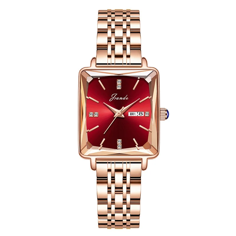 New Women'S Luxury Quartz Watch With Stainless Steel Strap, Perfect As A Gift For Women. Trendy Quartz Watch, Unique Wristwatch.
