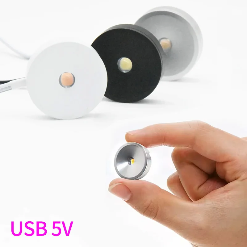 Usb 5v fino 8mm led holofote casa mini foco sob balcão vinho cozinha museu exibição hotel boneca vitrine lâmpada do teto