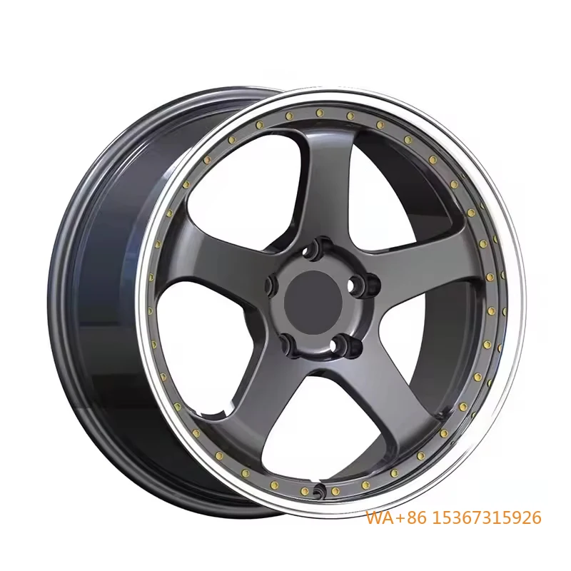 

5-Spoke 18x8.5/9.5/10.5 19x9.5/10.5 5x100/114.3 PCD ET22 JDM St e S1 Design Wheels Polished Lip for Passenger Car