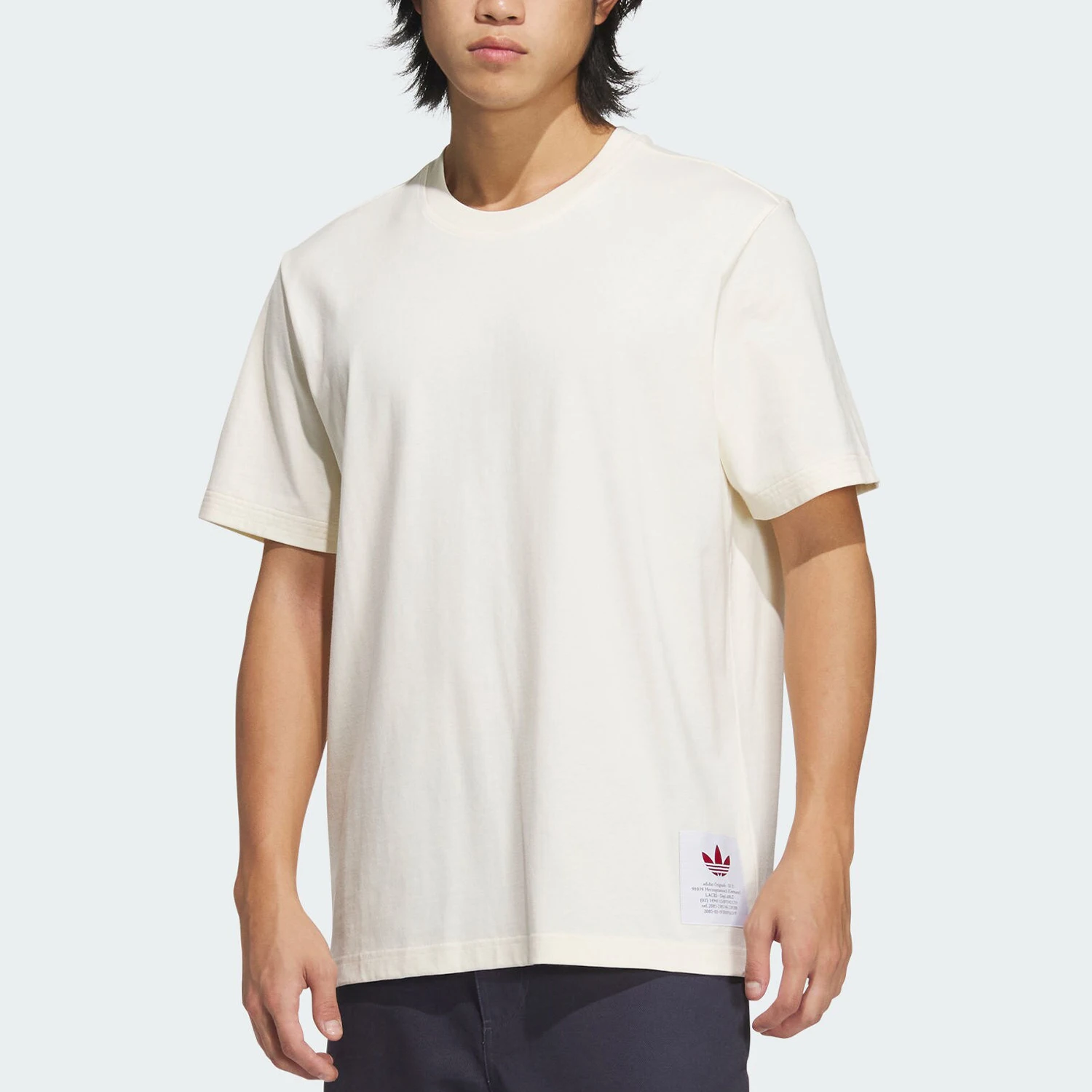 

Adidas Official Genuine Originals Men's Fashion Simple Round Neck Short Sleeve T-Shirt JX2617