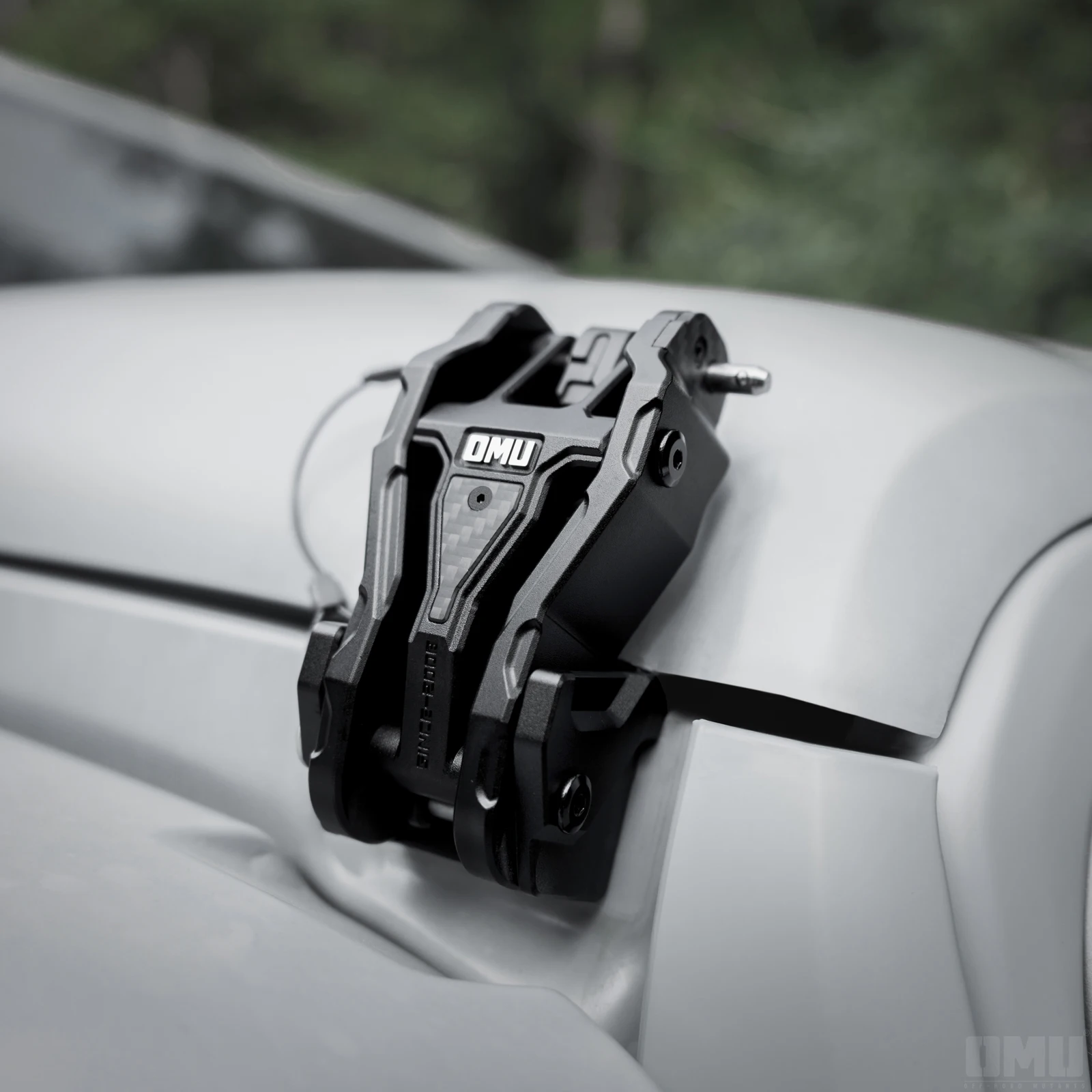 OMU 4x4 الألومنيوم هود الصيد قفل غطاء محرك السيارة هود المزالج ل جيب رانجلر JK/JKU 2007-2017 JL/JLU 2018-2024 & المصارع JT 2019-2024 #6