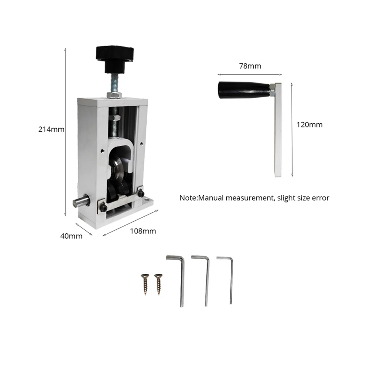 Upgraded Manual Wire Stripping Machine Hand Crank Drill Operated Stripper for Scrap Copper Stripping Diameter 1-21mm