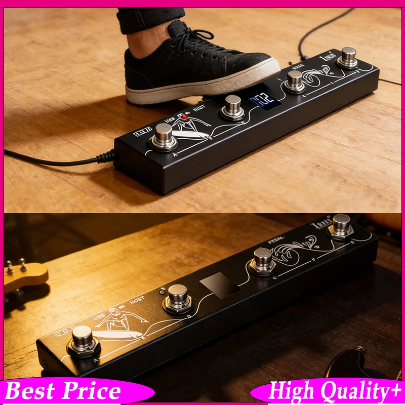 

IRIN CHOCOLATE plus Беспроводной Bluetooth MIDI-контроллер-педаль, портативный ножной переключатель с управлением через приложение, совместимый с Windows