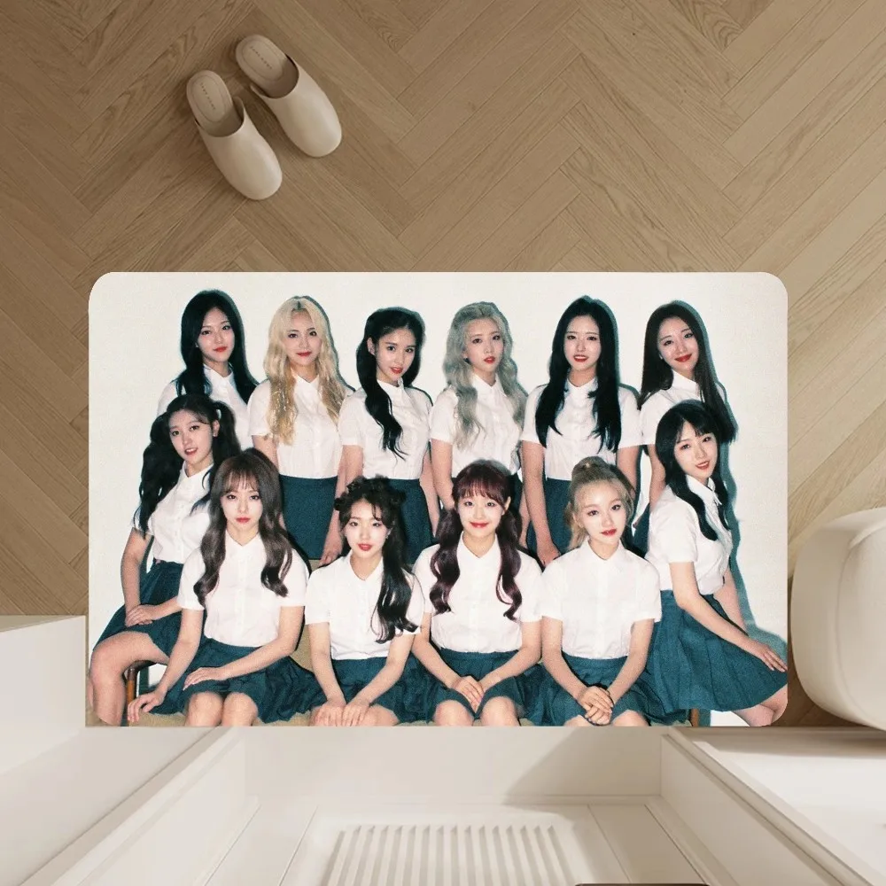 KPOP LOONA tappetino antiscivolo bagno cucina camera da letto soggiorno ingresso tappeto decorazioni per la casa