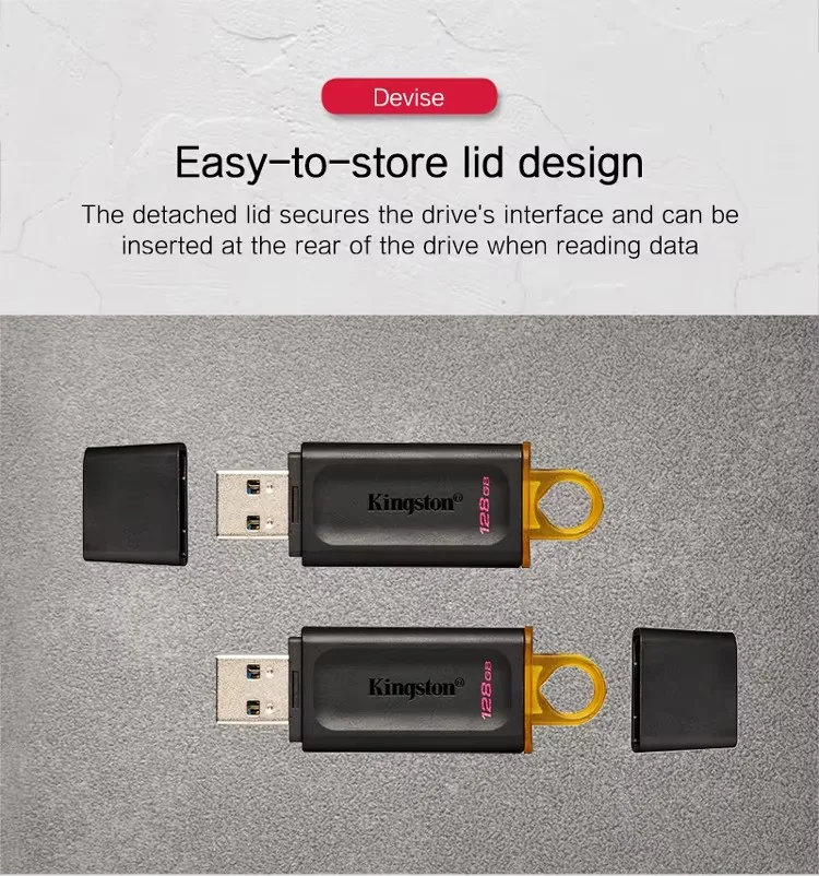 Kingston DataTraveler Exodia DTX USB Flash Drive 64GB 128GB 256GB USB 3.2 Flashdisk Kecepatan Tinggi Flash Disk Mini Key Memory Stick