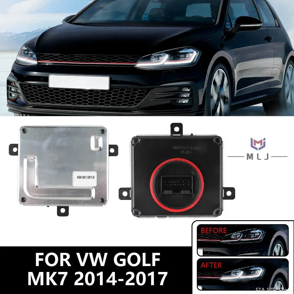 

FOR VW GOLF MK7 2014-2017 Car Accessories LED DRL Module Headlight Control Unit OE 4G0907697H 4G0 907 697 H 4G0.907.697.H