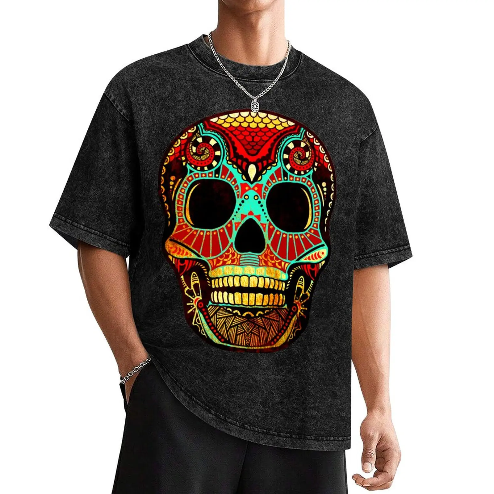 

Grunge Skull No.2 T-Shirt shirts graphic tee boys whites rapper graphic tees men tshirt