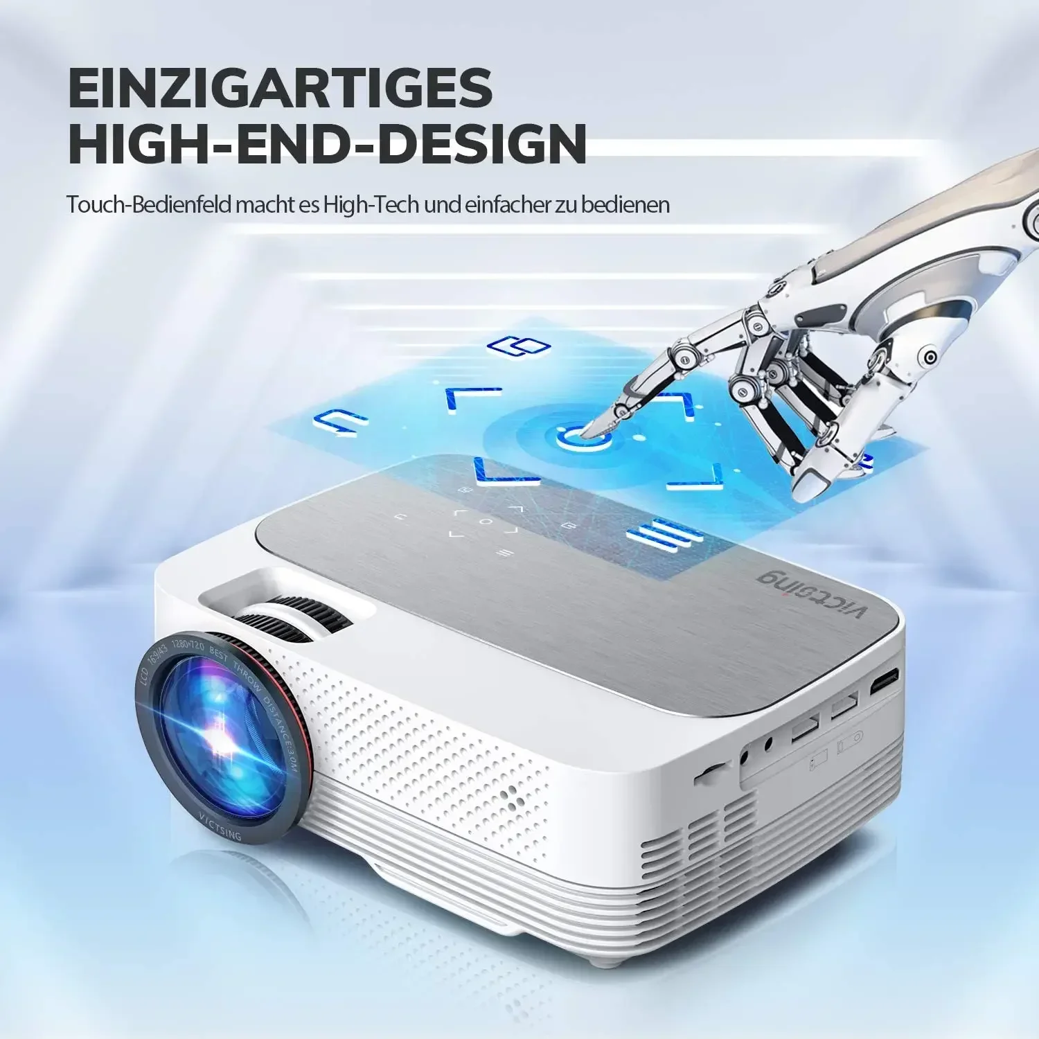 Hot Selling OEM ODM Factory Support 1080P HD LCD LED Mini Projector For Home Video Entertainment