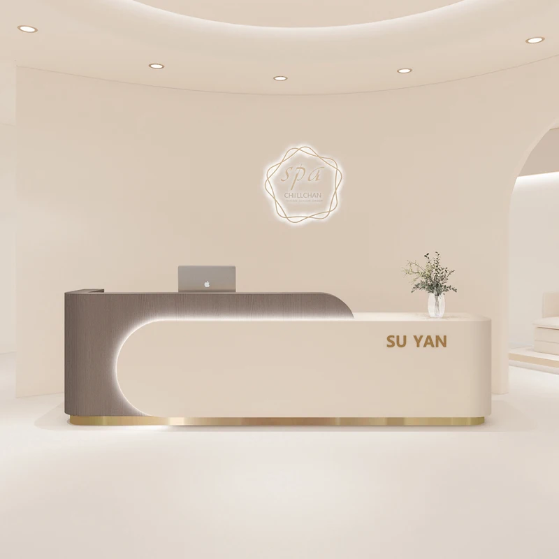 

Design Modern Reception Desks Shop Beauty Luxury Bar Hotel Restaurant Display Reception Desks Company Bureau Trendy Furniture