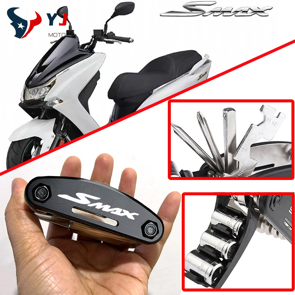 Universal Motorcycle Multi Function Repair Tool Screwdriver Set For YAMAHA SMAX155 SMAX S-MAX 155 New Portable Tools Accessories