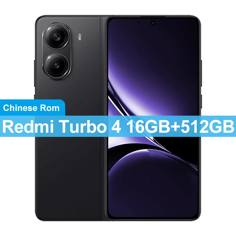 China Version Xiaomi Redmi Turbo 4 256GB/512GB 50MP+20MP Camera