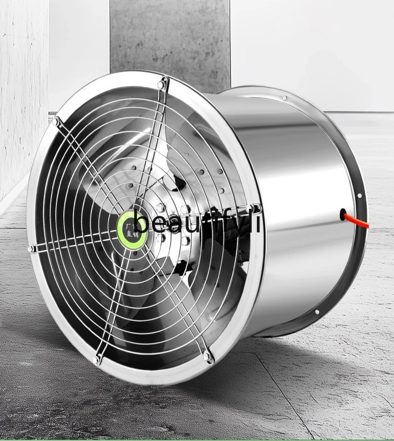 

Осевой вентилятор из нержавеющей стали, устойчивый к высоким температурам, канальный тип, прочный, вытяжной вентилятор