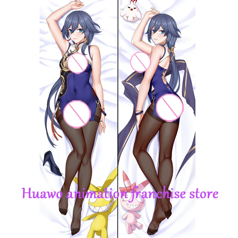 Dakimakura Anime Pillow Case Honkai Impact 3 Fuka Pillow Cover Halloween Christmas Decoration 2023