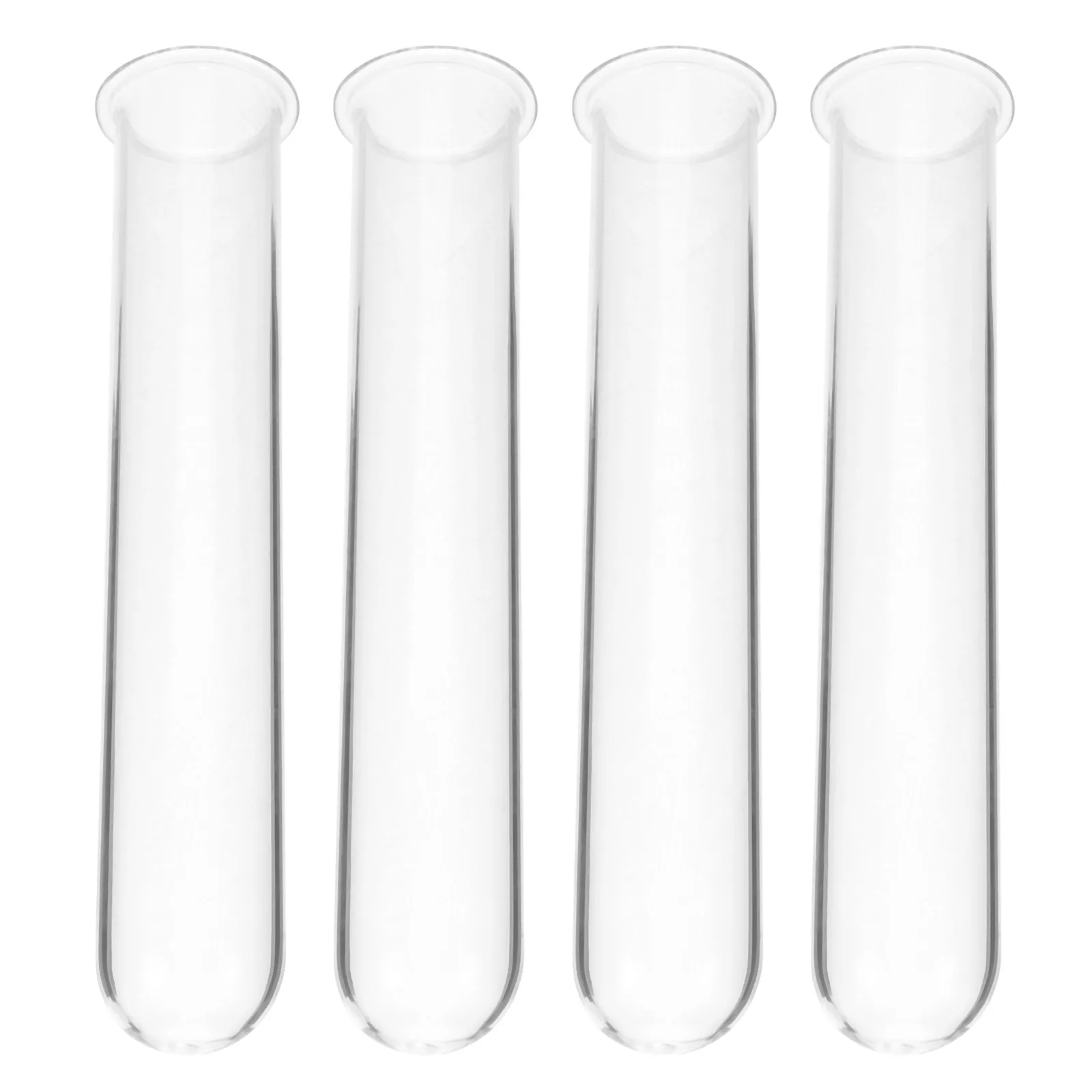 

4 Pcs Hydroponic Test Tube Vase Flower Glass Tubes Grace Desktop Planter Floral
