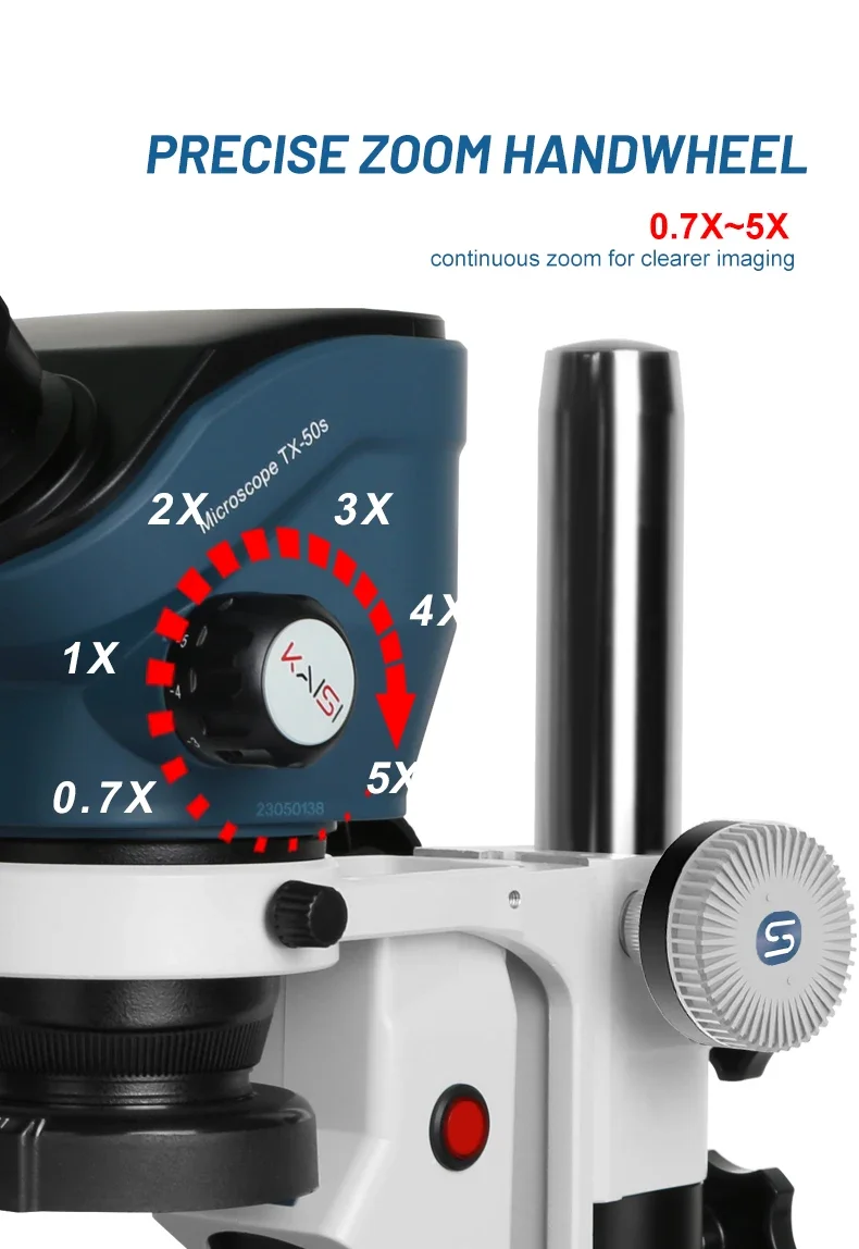 

TX-50S Focus HD Wide Angle Mobile Phone Repair Microscope HD Stereo Microscope Continuous Zoom