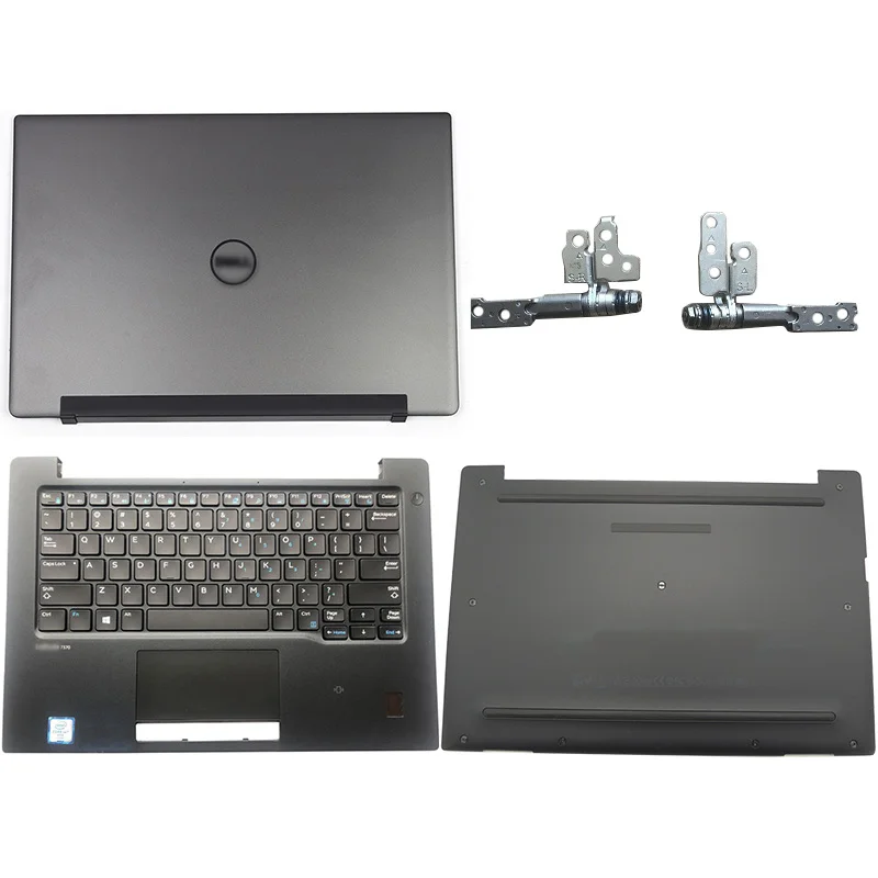 

NEW For DELL Latitude 13 7370 E7370 Series Laptop LCD Back Cover/Hinges/Palmrest/Bottom Case 0FX8RM 0V7NG7 02M6WK