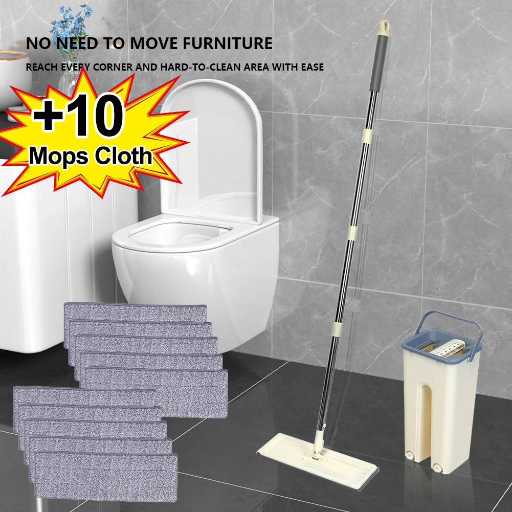 

Выдавливающая чистящая швабра для ванной комнаты, многофункциональная швабра из микрофибры, водопоглощающая ткань, бытовой инструмент для чистки