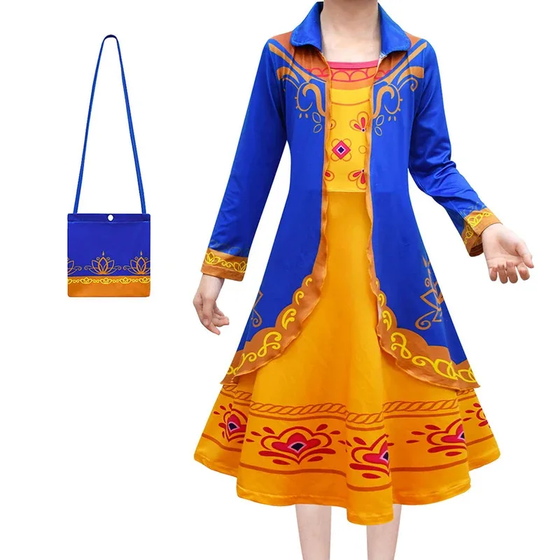 Mira Royal Detective Girl Dress Princess Fancy Party Halloween Costume for Kid Skirt Carnival Cosplay Anime Festival Masquerade