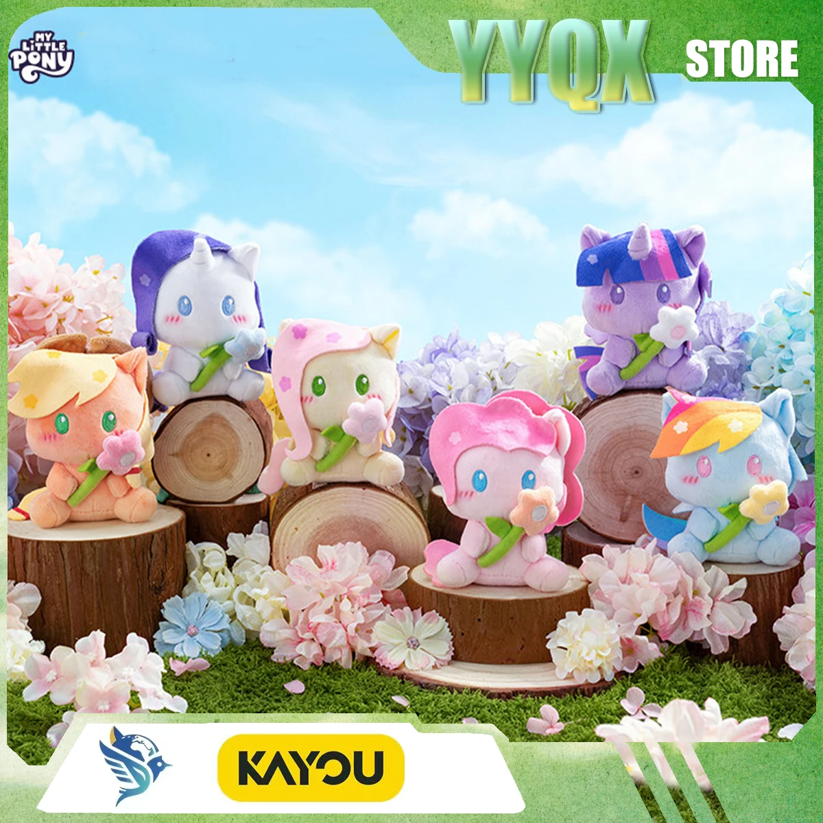 

KAYOU 2026 New My Little Pony Pendant Flower Cute Acrylic Ornament Collection Periphery Card Anime Cartoon Surprise Gift Like
