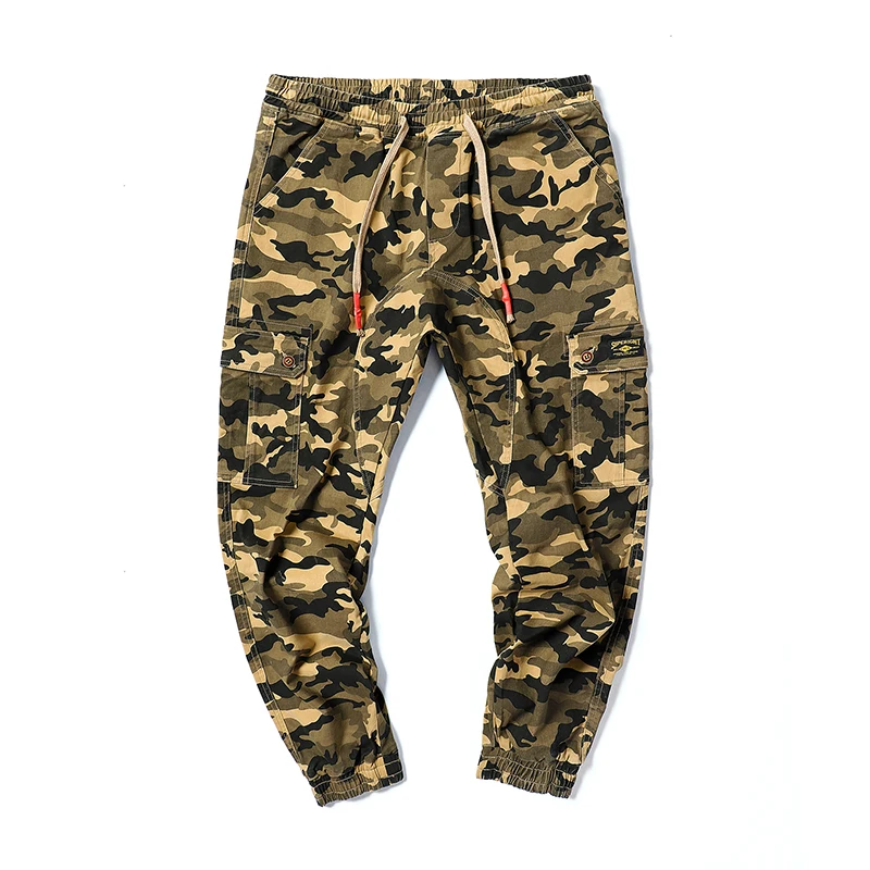 

7XL High Quality Casual Pants Men Tactical Joggers Camouflage Cargo Pants Multi-Pocket Fashions Black Army Trousers Work Wear