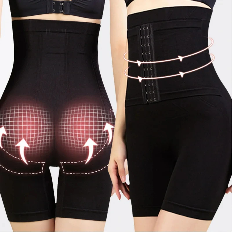 1 unidad de Faja Moldeadora de Cintura Alta para Mujer, con Control de Abdomen y Efecto Levanta Glúteos, Tipo Short Boxer con Cierre Frontal