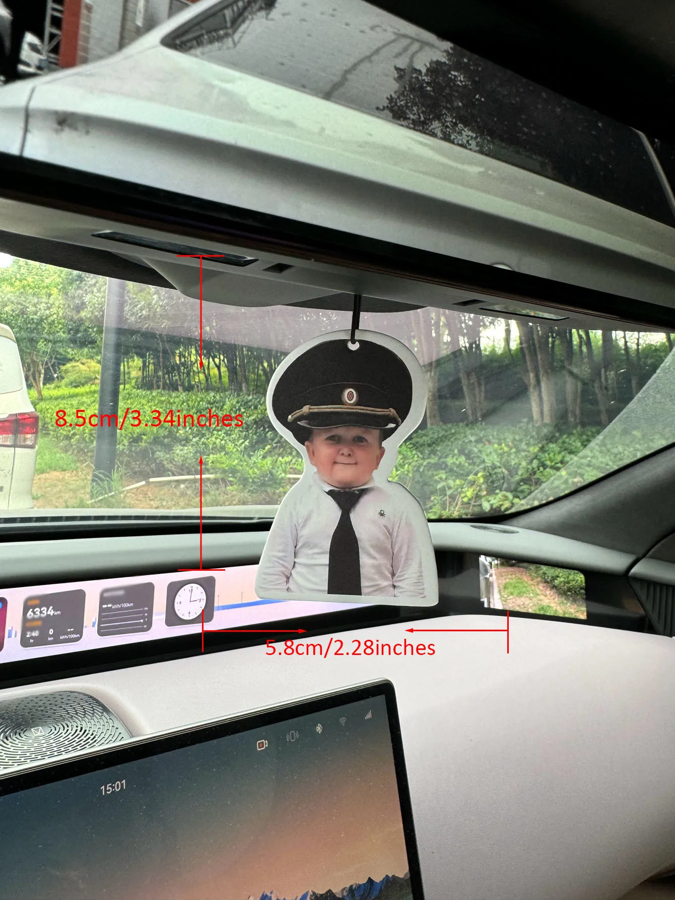 Captain Hasbulla Funny Emoticons Car Air Freshener Pendant Lasts for 90 Days, Natural Fragrance Hilton Hotel Lobby Scent (Luxury Boutique Perfume