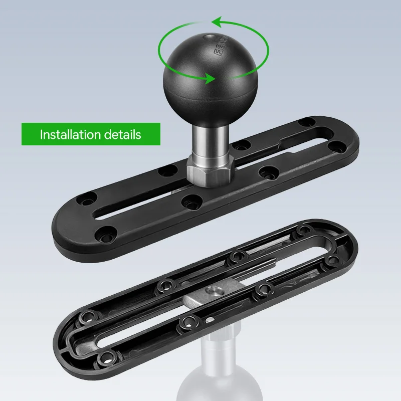 FANAUE 25/20/17mm Track Ball Mount，Track Ball with T-Bolt Attachment with M6*1 T-Bolt Attachment Compatible with Ram Mount