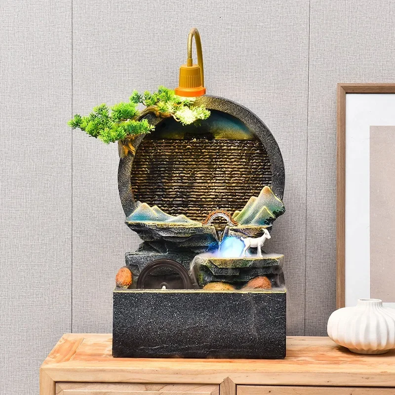 Modern simple miniature landscape flowing water ornament home living room bedroom desktop decoration housewarming
