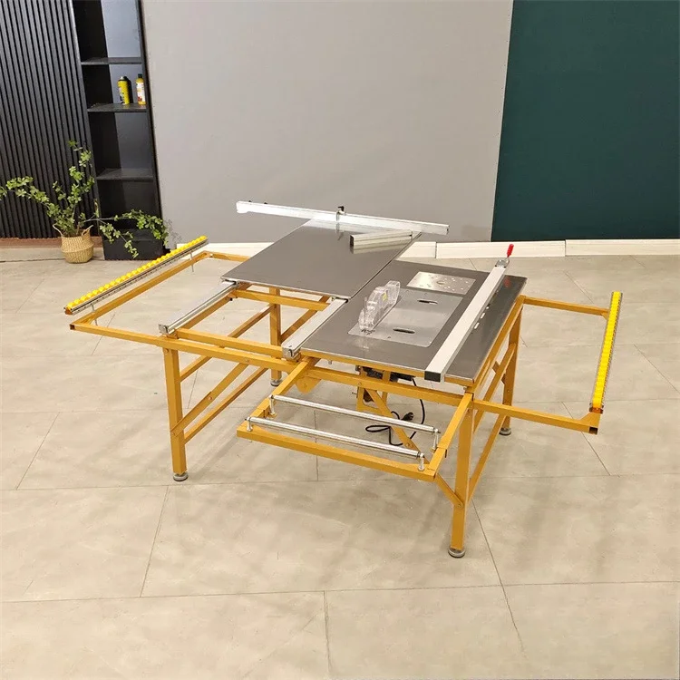 Woodworking folding saw table dust-free Electric dust-free push Invisible slide rail push-pull Precision wholesale equipment