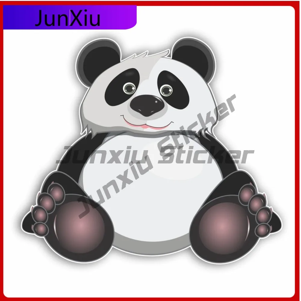 

Panda Bear Cover Waterproof Outdoor Sticker For Car Suv Window Sunshade Ebike Truck Laptop Rv Camper Windows Windshield Luggage