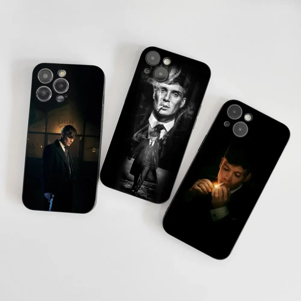 1pc Film P-Peaky B-Blinders Custodia per telefono in silicone morbido per IPhone 16 15 14 13 12 11 Plus Pro Max Plus