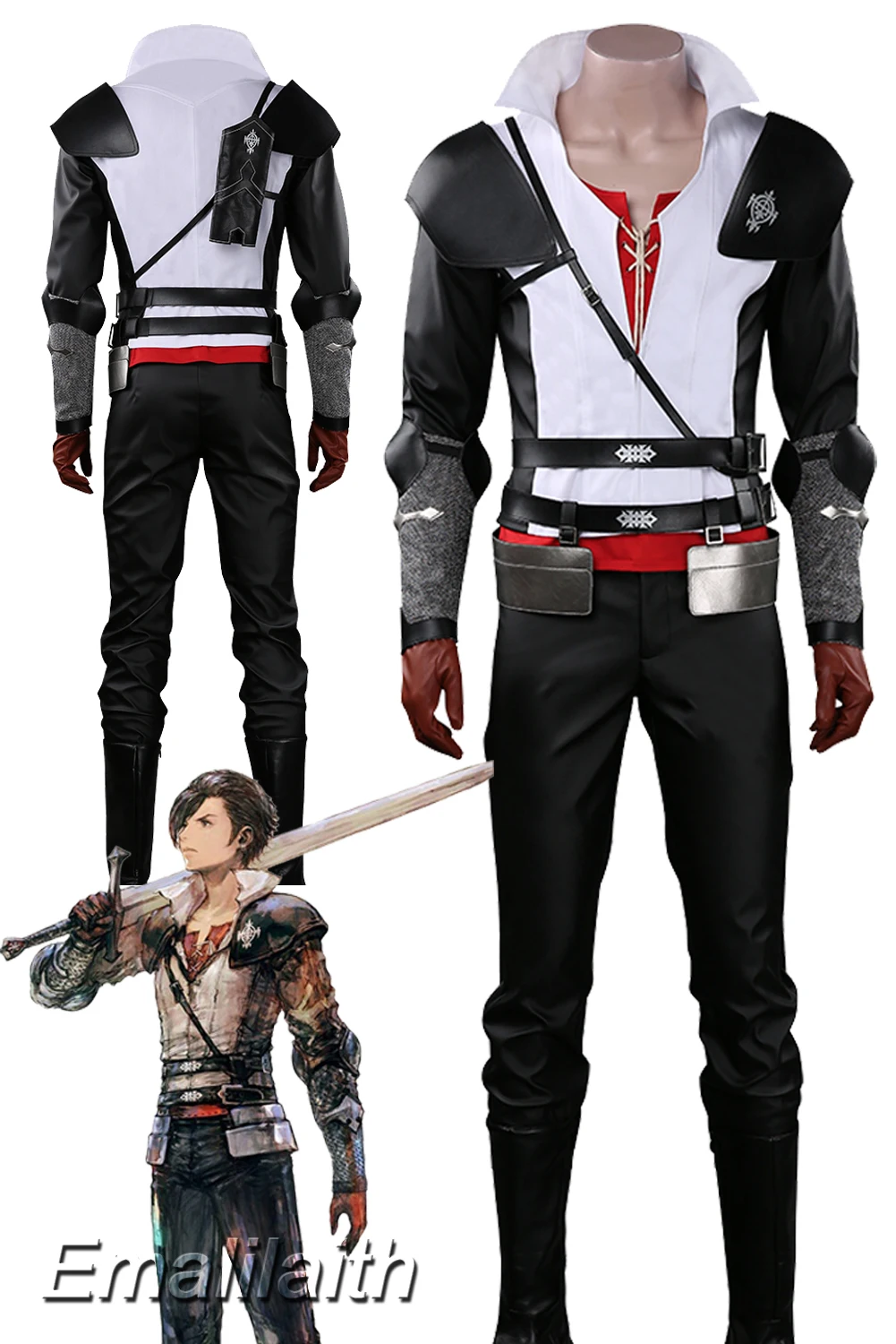 

FF16 Clive Rosfield Cosplay RolePlay Anime Game Final Fantasy XVI Costume Disguise Adult Men Fantasy Outfits Fancy Dress Clothes