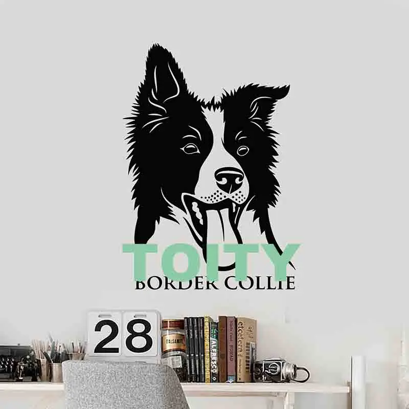 Husky Puppy Dog Wall Sticker Bulldog Dalmatian Poodle Labrador Pet Animal Vinyl Decals Nursery Decor Home Room Art Mural