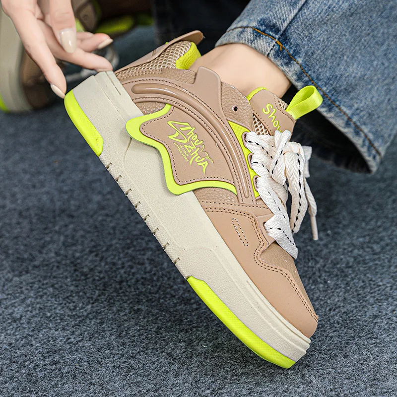 Men's Vulcanized Shoes Autumn New Skateboarding Shoes Fashion Trend Casual Couple Lacing Up 2023 New Sports Shoes Size36-45