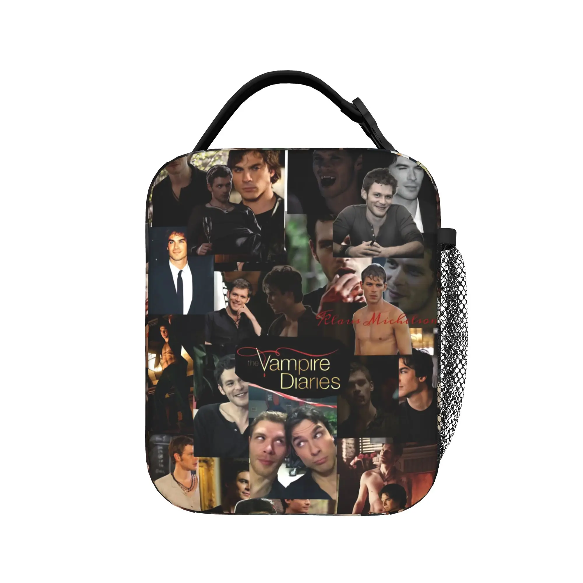 Lunch Bag The Vampire Diaries Resuable Movie Office Lunch Box For Child  Casual Portable Graphic Design Cooler Bag
