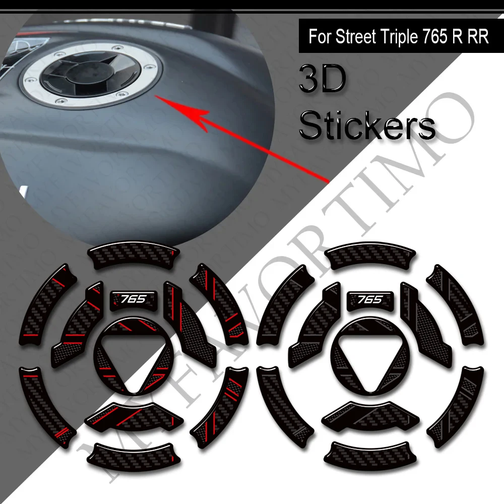 

Мотоцикл для Triumph Street Triple 765 R RS 2023 2024, накладка на бак, боковые ручки, комплект для газа, мазута, коленный обтекатель, наклейки на крыло, наклейки
