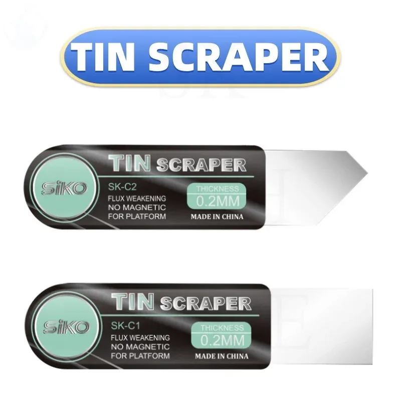 

0,2 мм ультратонкая оловянная лопаточка BGA скребок для реболлинга износостойкий засіб для удаления клея для мобильного телефона плоское косое лезвие для рта ручные инструменты