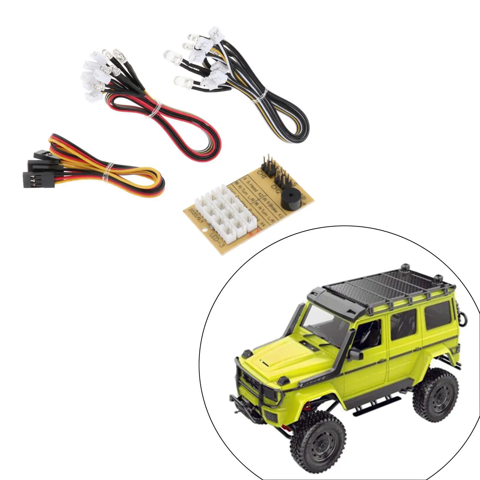 

Replace RC LED Lighting System Kit for MN86K 1/12 Model 4WD Truck Upgrade