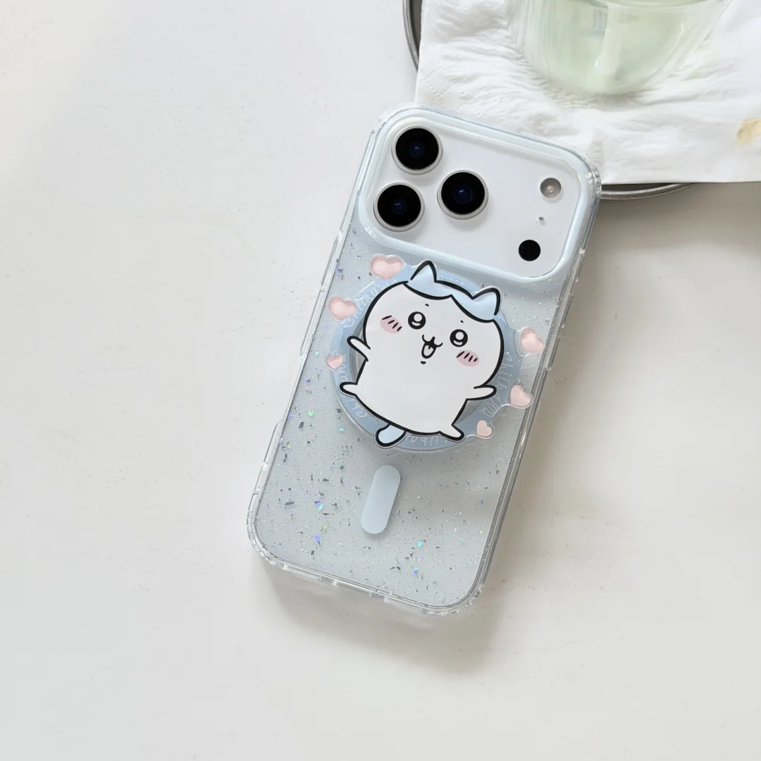 C-Chiikawas H-Hachiwares Usagi المغناطيسي قوس جراب هاتف آيفون 17 الهواء 16 15 14 13 برو ماكس اليابانية لطيف أنيمي غطاء #4