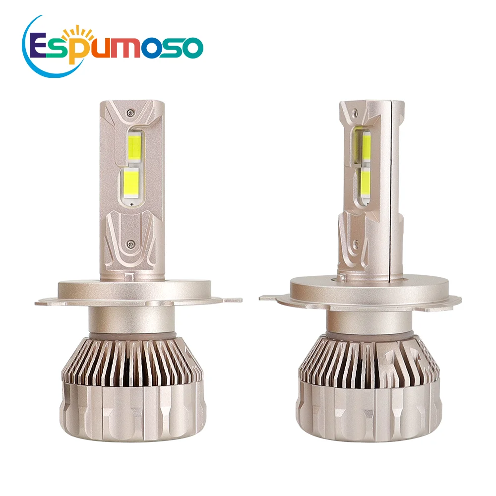 2Pcs Led Bulb H4 Au…