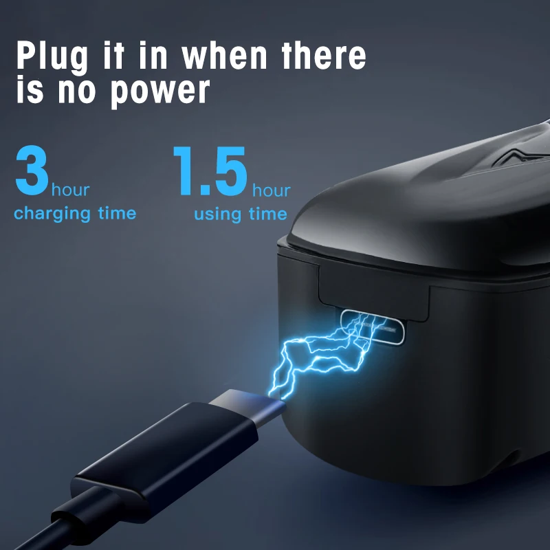 New Electric Hair Clipper Magnetic Suspension High Speed High Power Rechargeable Electroplating Electric Hair Trimmer Men's Care