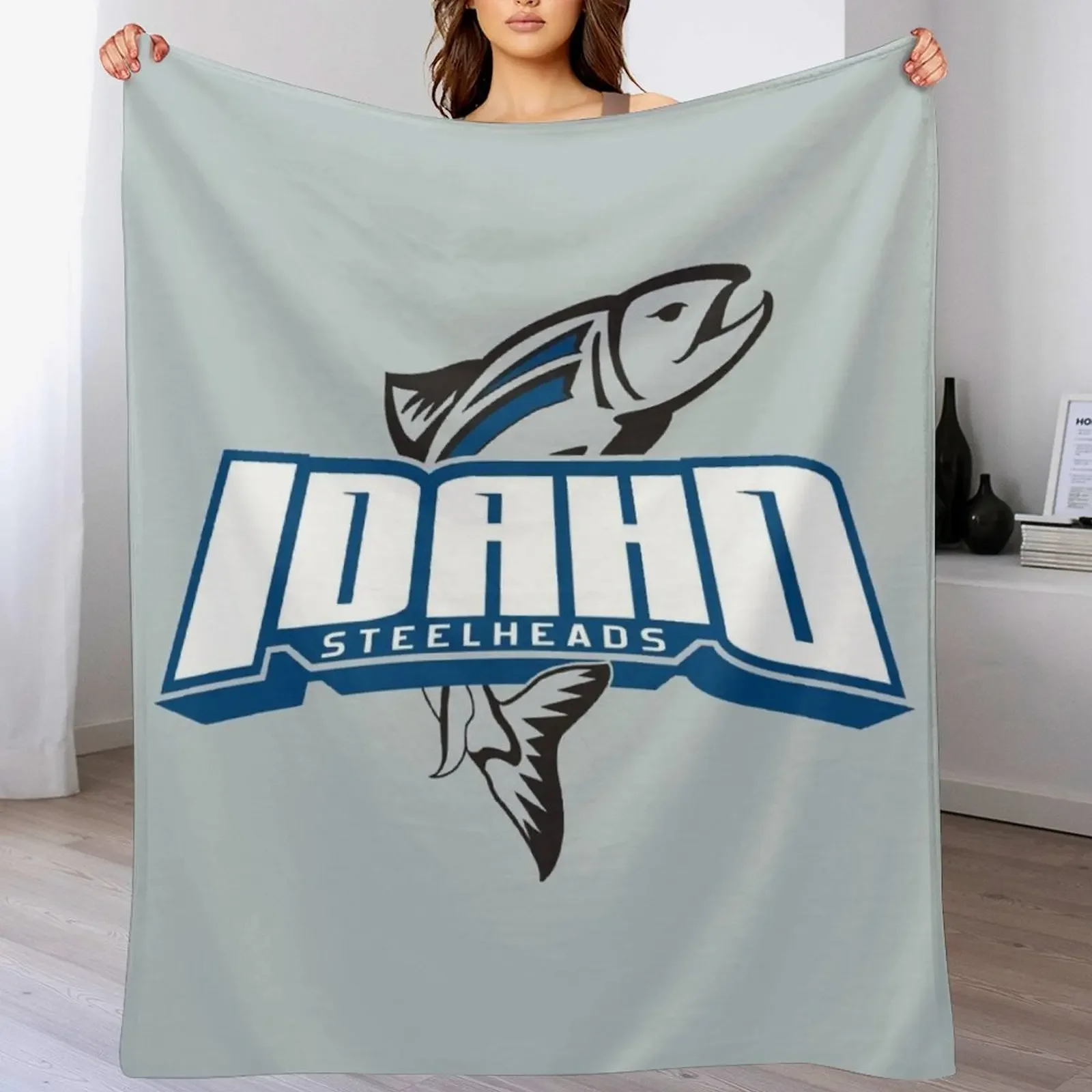 

Idaho Steelheads Throw Blanket Decorative Sofa Giant Sofa decorative Tourist Blankets