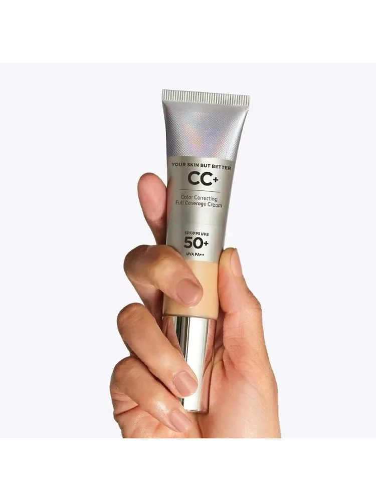 Makeup Tool Kits Concealer Cc+ Cream Spf50 Brighten Skin Tone Pores Concealer Sunscreen Makeup Whitening Liquid Foundation