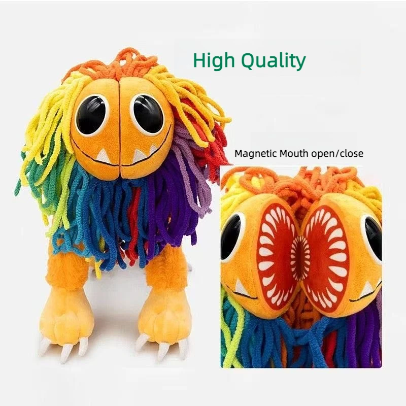 Neue Poppy Playtime Yarnaby Nightmare Critters Plüschtiere, Bunter Lächelnder Löwe, Gefüllte Puppen für Kinder, Geburtstagsgeschenke