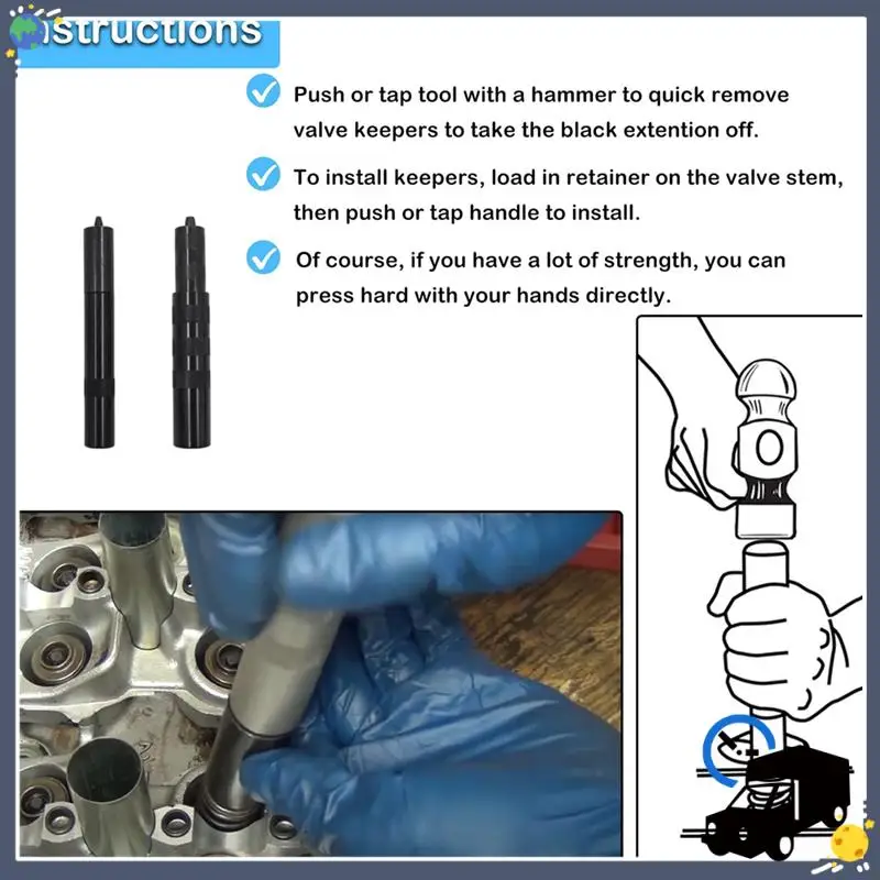 

Lasting 36050 Valve Keeper Remover Installer Kit Valve Spring Compressor Retainer Tool For Four Cylinder Engines With Valve Stem