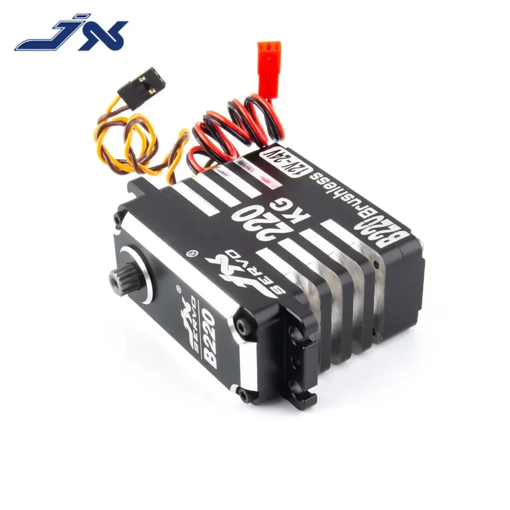 JX B220 215 كجم عزم دوران عالي بدون فرش أجهزة رقمية CNC ميتال جير 180 درجة 12 فولت-24 فولت الجهد العالي لسيارة RC روبوت الذراع الصناعي #2