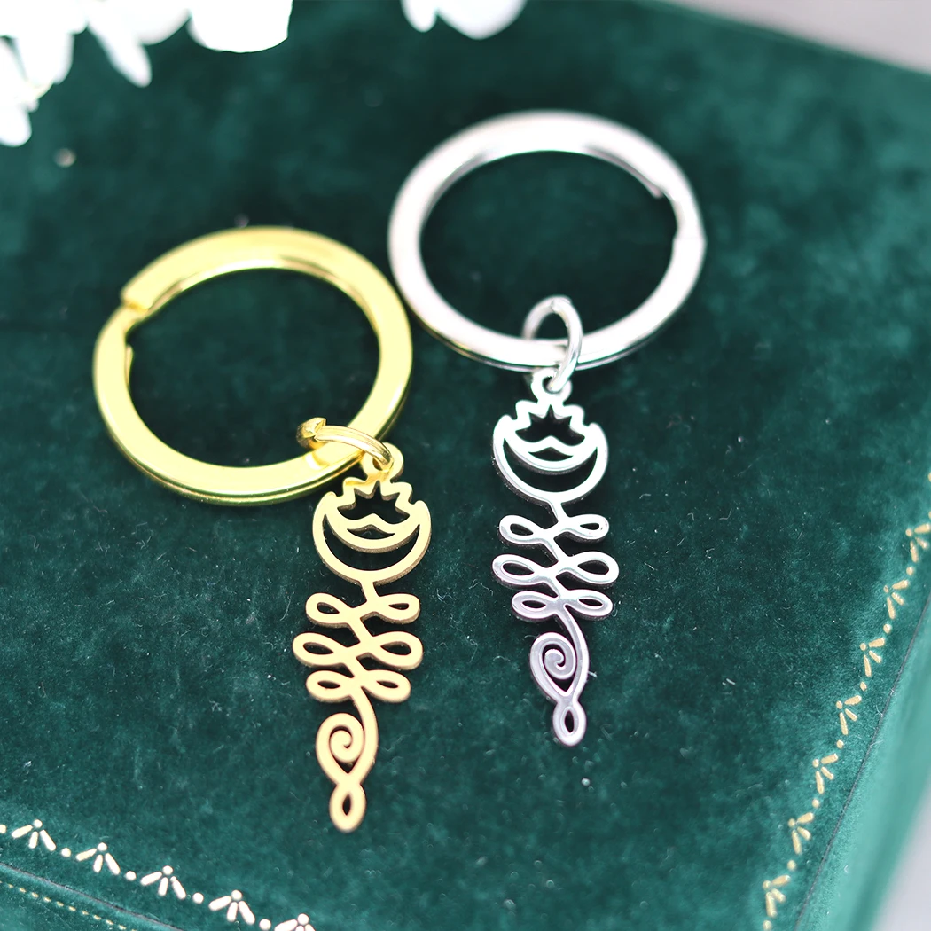 Colgante de corazón amoroso Radial para mujer, llavero de acero inoxidable, joyería de compromiso de boda